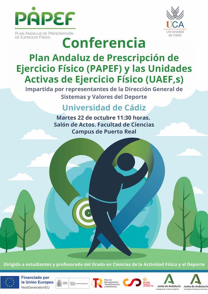 Conferencia: Plan Andaluz de Prescripción de Ejercicio Físico (PAPEF) y las Unidades Activas de Ejercicio Físico (UAEF)